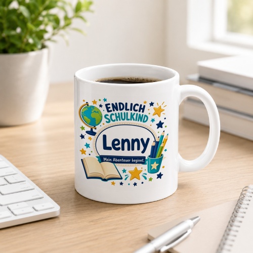 Tasse »Endlich Schulkind Lenny Mein Abenteuer...