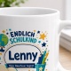Tasse »Endlich Schulkind Lenny Mein Abenteuer beginnt.«