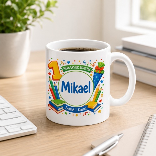 Tasse »Mein erster Schultag Michael Endlich 1....