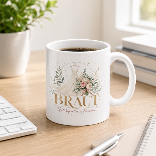Tasse »Braut – Heute beginnt unser Für...