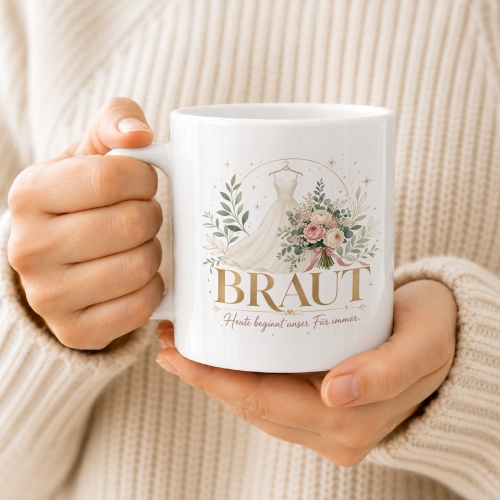 Tasse »Braut – Heute beginnt unser Für immer«