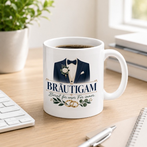 Tasse »Bräutigam – bereit für unser...