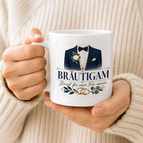 Tasse »Bräutigam – bereit für unser Für immer«