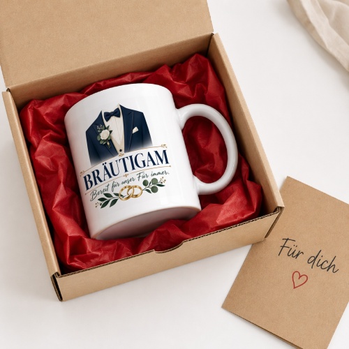 Tasse »Bräutigam – bereit für unser Für immer«