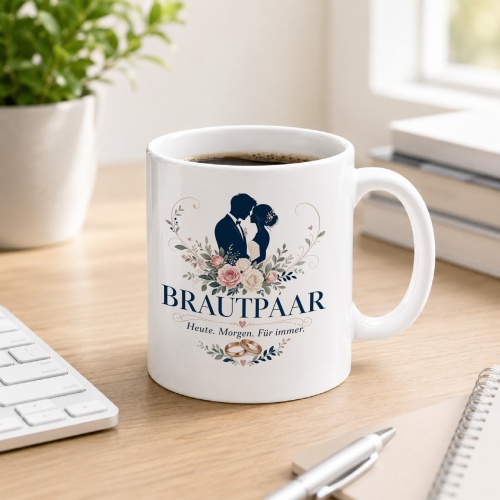 Tasse »Brautpaar – Heute. Morgen. Für...