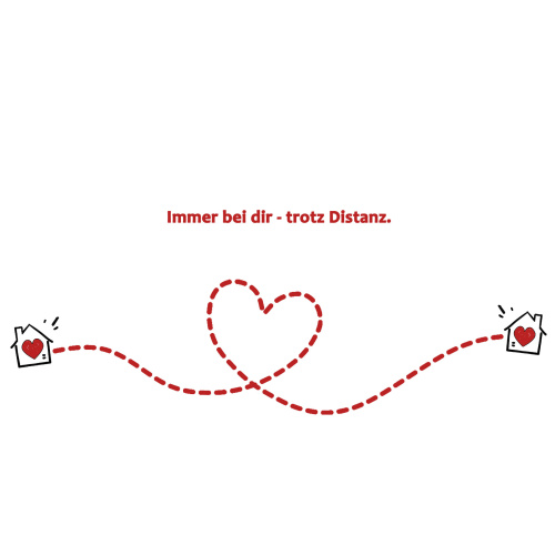 Tasse »Immer bei dir – trotz Distanz.«