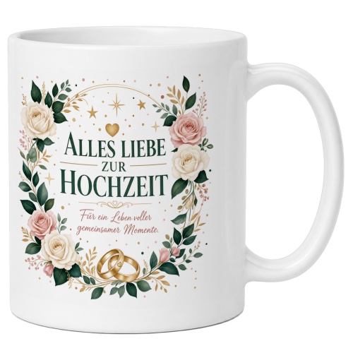 Tasse »Alles Liebe zur Hochzeit«