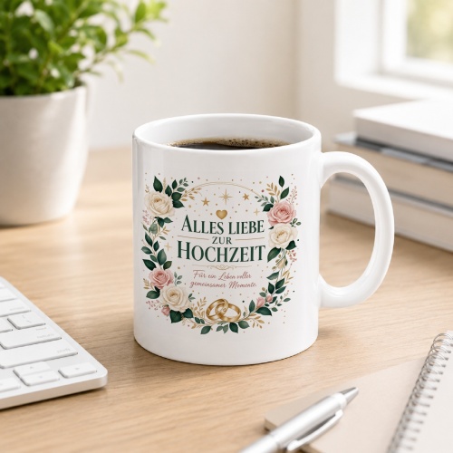 Tasse »Alles Liebe zur Hochzeit«