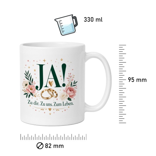 Tasse »Ja! Zu dir. Zu uns. Zum Leben.«