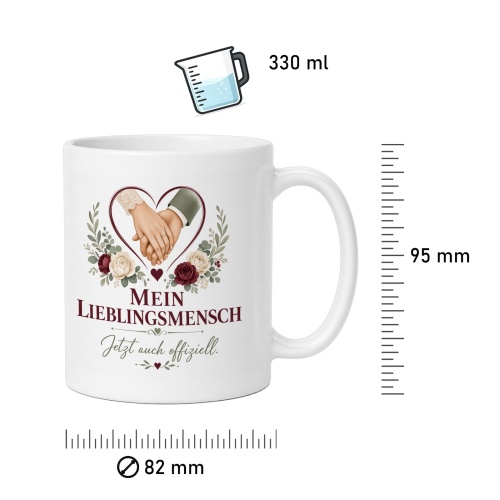 Tasse »Mein Lieblingsmensch – jetzt auch offiziell«