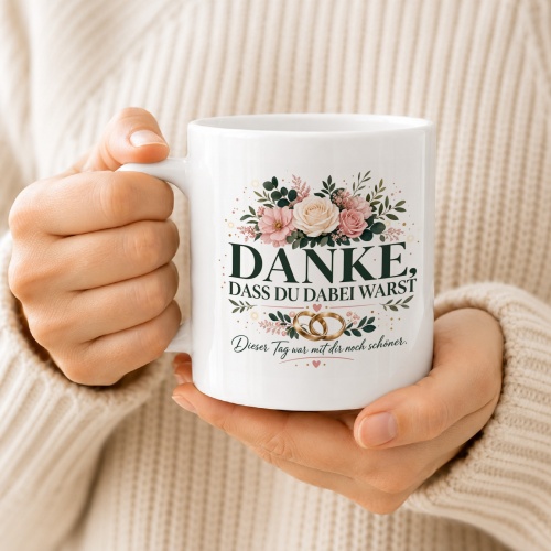 Tasse »Danke, dass du dabei warst«