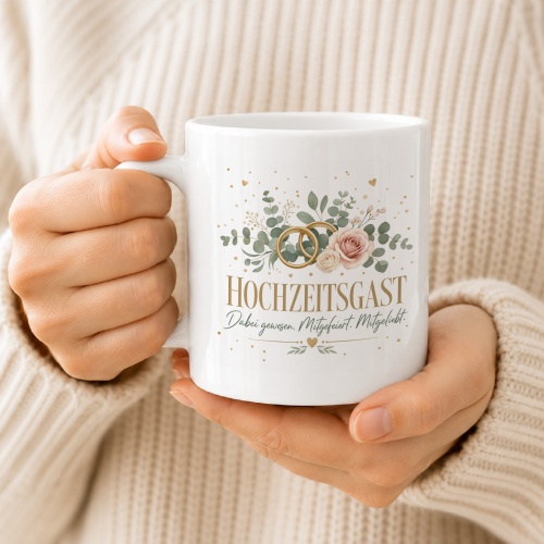 Tasse »Hochzeitsgast – Dabei gewesen. Mitgefeiert.«