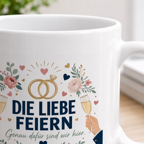 Tasse »Die Liebe feiern«