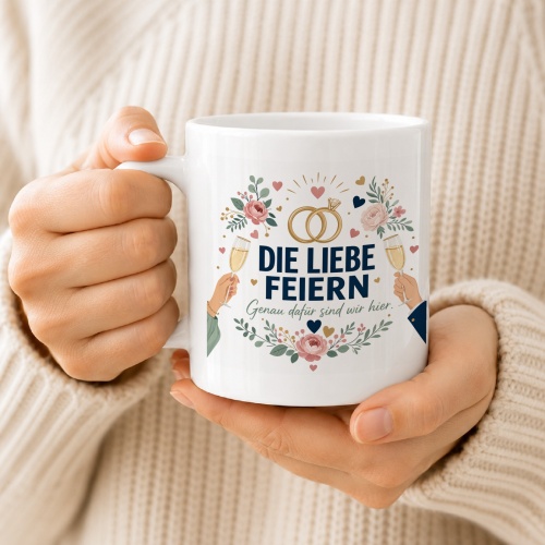 Tasse »Die Liebe feiern«