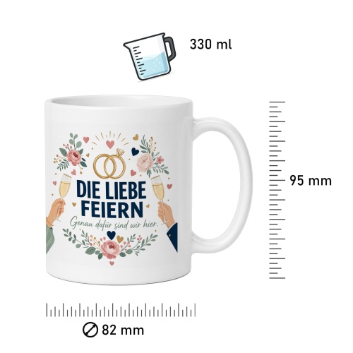 Tasse »Die Liebe feiern«