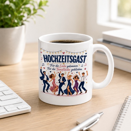 Tasse »Hochzeitsgast – für die...