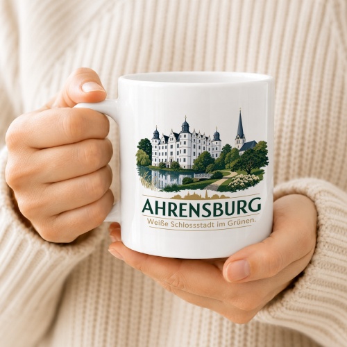 Tasse »Ahrensburg – Weiße Schlossstadt im Grünen«