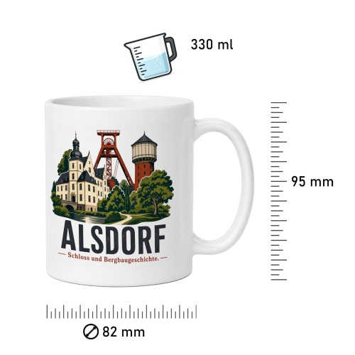 Tasse »Alsdorf – Schloss und Bergbaugeschichte«