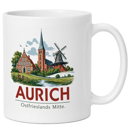 Tasse »Aurich – Ostfrieslands Mitte.«