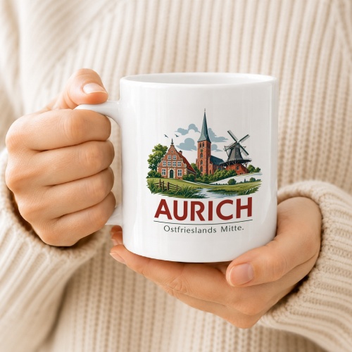 Tasse »Aurich – Ostfrieslands Mitte.«