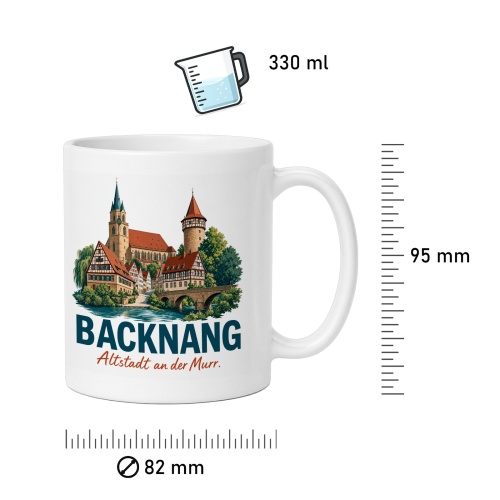 Tasse »Backnang – Altstadt an der Murr«