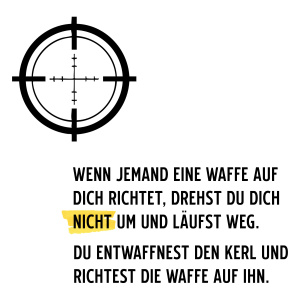 Tasse "Du läufst nicht weg"