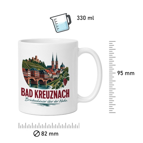 Tasse »Bad Kreuznach – Brückenhäuser über der Nahe«