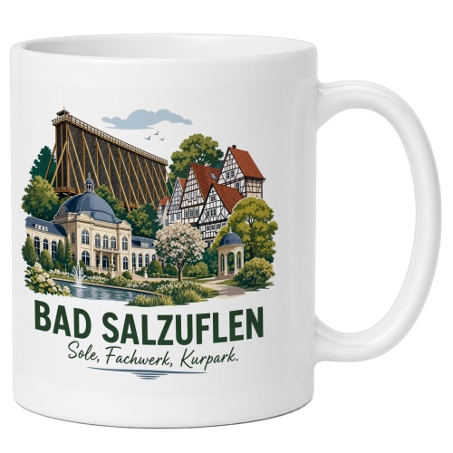 Tasse »Bad Salzuflen – Sole, Fachwerk,...