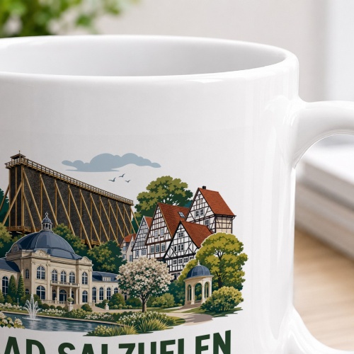 Tasse »Bad Salzuflen – Sole, Fachwerk, Kurpark«