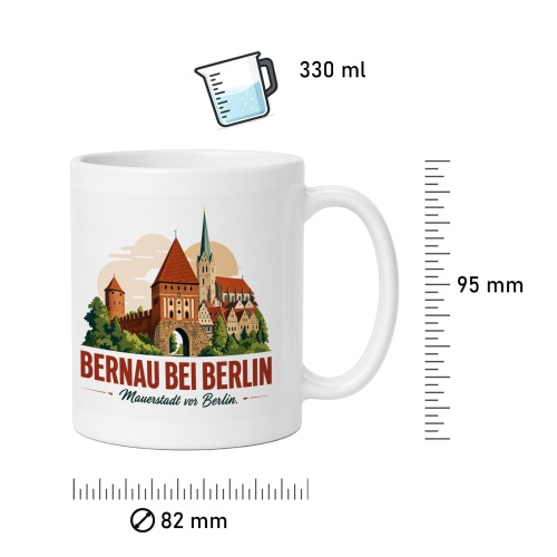 Tasse »Bernau bei Berlin – Mauerstadt vor Berlin«