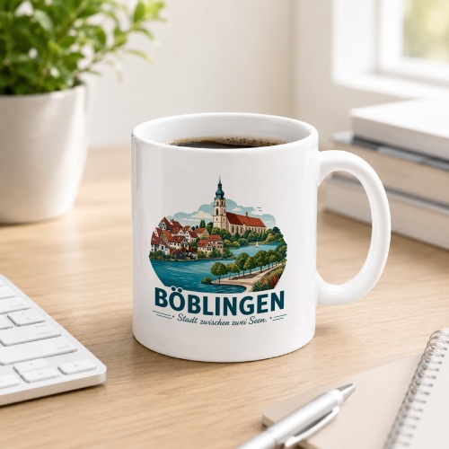 Tasse »Böblingen – Stadt zwischen zwei Seen«