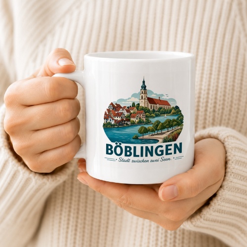 Tasse »Böblingen – Stadt zwischen zwei Seen«