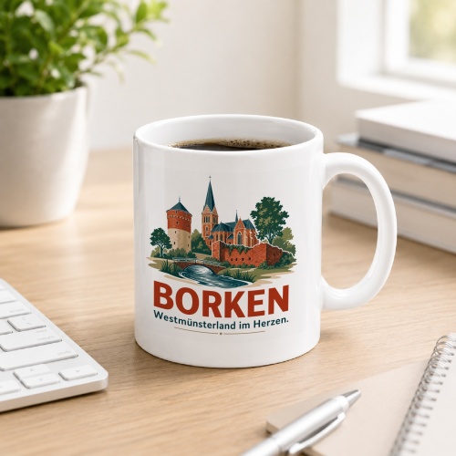 Tasse »Borken – Westmünsterland im Herzen«