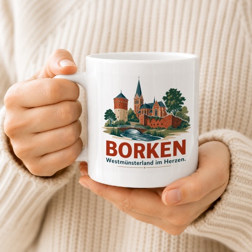 Tasse »Borken – Westmünsterland im Herzen«