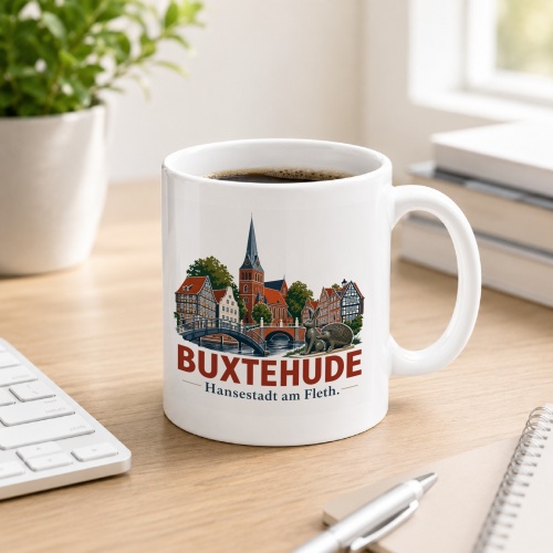 Tasse »Buxtehude – Hansestadt am Fleth«