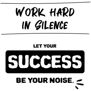 Tasse "Work in silence"