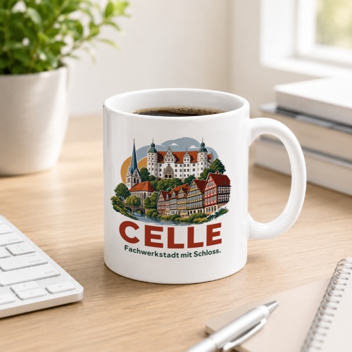 Tasse »Celle – Fachwerkstadt mit Schloss«