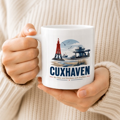 Tasse »Cuxhaven« – Elbe trifft Nordsee