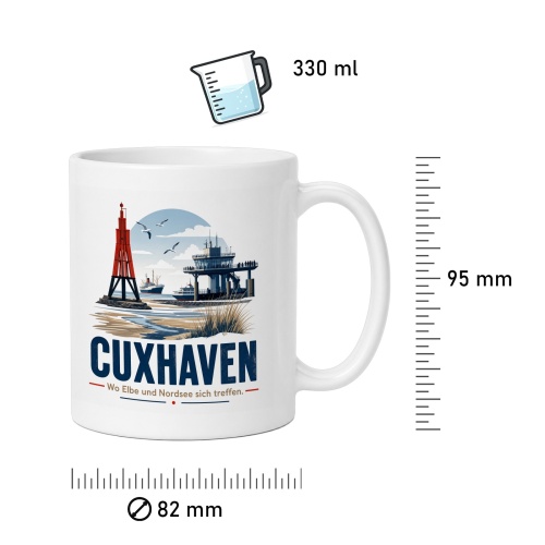 Tasse »Cuxhaven« – Elbe trifft Nordsee