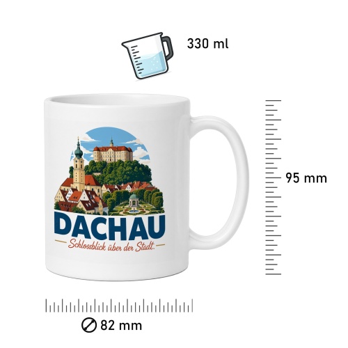 Tasse »Dachau – Schlossblick über der Stadt«