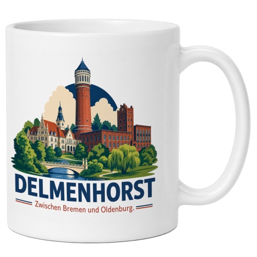 Tasse »Delmenhorst – Zwischen Bremen und...
