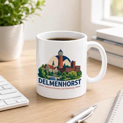 Tasse »Delmenhorst – Zwischen Bremen und...
