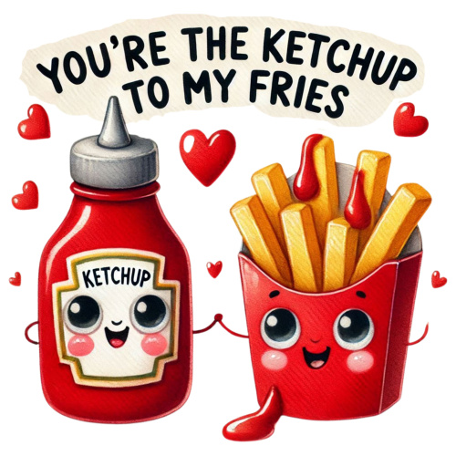 Tasse »Youre the Ketchup to my Fries«