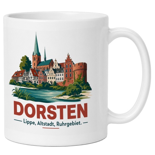 Tasse »Dorsten – Lippe, Altstadt,...
