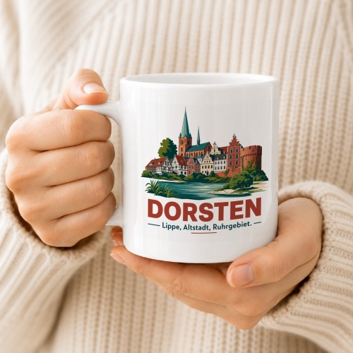 Tasse »Dorsten – Lippe, Altstadt, Ruhrgebiet«