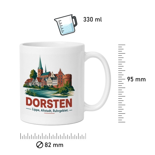 Tasse »Dorsten – Lippe, Altstadt, Ruhrgebiet«