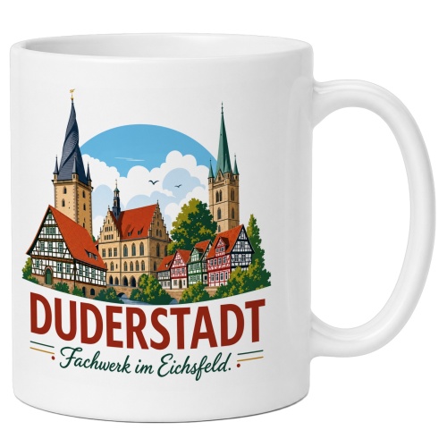 Tasse »Duderstadt – Fachwerk im Eichsfeld«