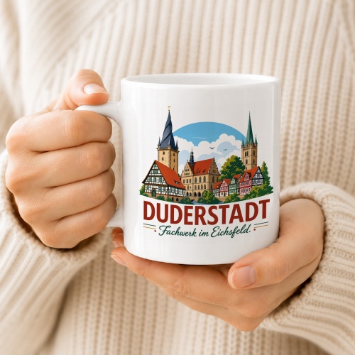 Tasse »Duderstadt – Fachwerk im Eichsfeld«