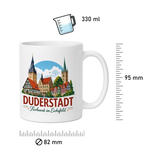 Tasse »Duderstadt – Fachwerk im Eichsfeld«