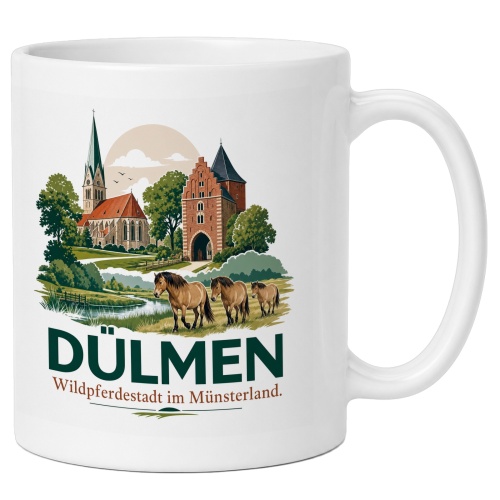 Tasse »Dülmen – Wildpferdestadt im...